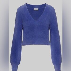 Sunday Best Blue Purple V-Neck Sweater - Size M